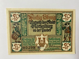 Allemagne Notgeld Rothenburg 50 Pfennig - Collections