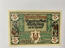 Allemagne Notgeld Rothenburg 50 Pfennig - Collections