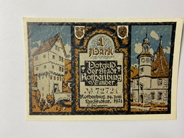 Allemagne Notgeld Rothenburg 1 Mark - Collections