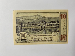 Allemagne Notgeld Saalfeld 10 Pfennig - Collections