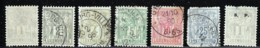 LUXEMBOURG 1882 SCOTT 48-52,55,O52 CANCELLED CATALOGUE VALUE US$6.25 - 1882 Alegorias