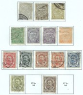 LUXEMBOURG 1906-23 SCOTT 75-81,82-87,89 CANCELLED CATALOGUE VALUE US$6.55 - 1906 Wilhelm IV.