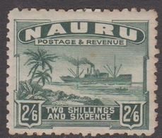 1916. NAURU.  Steamer. TWO SHILLINGS AND SIXPENCE. (MICHEL 26 I) - JF318368 - Nauru