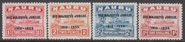 1935. NAURU.  Steamer. HIS MAJESTY'S JUBILEE 1910 - 1935. Set 4 Ex. (MICHEL 29-32) - JF318369 - Nauru