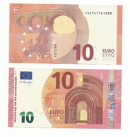 BANCONOTA 10 EURO FA BULGARIA (Francia) DRAGHI F002..UNC FDS ASSOLUTO RARA - 10 Euro
