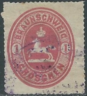 1866 GERMANIA ANTICHI STATI BRUNSWICK USATO 1 G - RB20-3 - Braunschweig