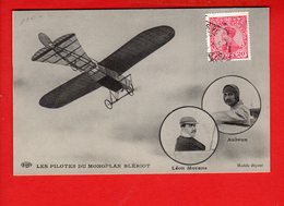 Aviation - Les Pilotes Du Monoplan Blériot - Léon Morane - Aubrun - Timbre Portugal - Aviatori