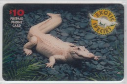 USA 1996 EXOTIC SPECIES WHITE ALLIGATOR CROCODILE - Cocodrilos Y Aligatores