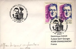 France 2018 :  De Gaulle  CAD Epinal Hommage Aux Compagnons De La Libération - De Gaulle (General)