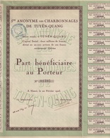 Indochine - Société A Des Charbonnages De Tuyen-Quang - Capital De 2 000 000 F / PB - Asien