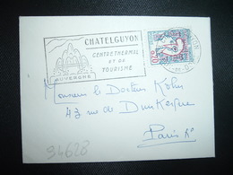 LETTRE MIGNONNETTE TP M. DE COCTEAU OBL.MEC.11-4 1967 63 CHATELGUYON PUY DE DOME (63) - 1961 Marianne De Cocteau