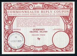 COUPON-REPONSE INTERNATIONAL De GUERNESEY De 1973 - Buoni Risposte