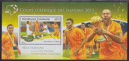 African Cup Of Nations Soccer Football Togo MNH S/S Stamp 2015 - Coppa Delle Nazioni Africane