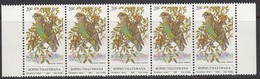 Bophuthatswana (Homeland Of South Africa) - 1980 - Birds Meyer’s Parrot Strip Of 5 - Perroquets & Tropicaux