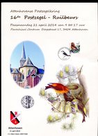 Belgie Andre Buzin Birds 2918 Herdenkingskaart 21/4/2014 Attenhoven SPAB Format A4  + Extra Kaart Vink - 1985-.. Uccelli (Buzin)