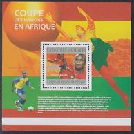 Africa Cup Of Nations Soccer Football Flavio Amado Olivier Karekezi Comoros MNH S/S Stamp 2010 - Africa Cup Of Nations