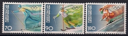 1997 Liechtenstein Mi. 1162-4**MNH   Olympische Winterspiele 1998, Nagano. - Inverno1998: Nagano