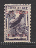 Tonga 1924, Parrots, Bird, Birds, Surcharged "TWO PENCE PENI-E-UA" MH*, Fresh, Turtle Watermark. - Perroquets & Tropicaux