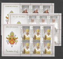 2005 MNH Vaticano Mi 1517-19 - Blocks & Kleinbögen
