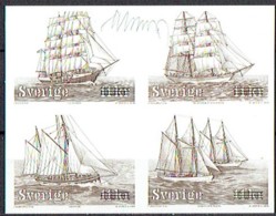 Sweden 2007. Sailing Ships. Blackprint.Signed. - Proofs & Reprints