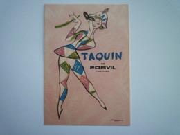 2019 - 3682  CARTE PARFUMEE  " TAQUIN"  De FORVIL   XXXX - Oud (tot 1960)