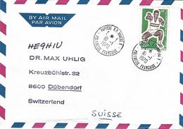 French Polynesia 1970 Papeete Annexe I Long Jump Athletics Cover - Lettres & Documents