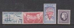 Ross Dependency S 1-4 1957 Definitive, Mint Hinged - Nuevos