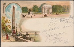 Hyde Park Corner And Cleopatra's Needle, London, C.1900 - Blum & Degen Postcard - Hyde Park