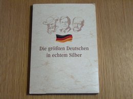 10 Médailles Les Plus Grands Allemands Avec Certificat Argent Silver - Sammlungen