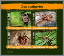 GUINEA REP. 2019 MNH Spiders Spinnen Araignees M/S - IMPERFORATED - DH1951 - Arañas