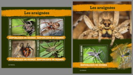 GUINEA REP. 2019 MNH Spiders Spinnen Araignees M/S+S/S - IMPERFORATED - DH1951 - Spiders