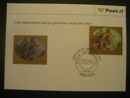 Österreich- Advent Steyr-Unterhimmel 12.12.2009, Erinnerungs SSTp., Und Steyr Die Christkindlstadt Vom 7.12.1996 - Cartas & Documentos
