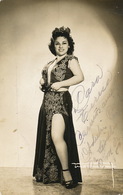 Real Photo Sexy Cuban Artist Autograph / La Sevillana ... - Cuba