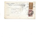 CUBA - LETTRE AFFRANCHIE POSTE AERIENNE N° 7 ET 12 -OBLITERE CAD + FLAMME HAVANE 1947 - Poste Aérienne