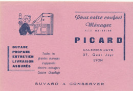 BU 1787 /   BUVARD    -  BUTANE PROPANE ENTRETIEN  PICARD  LYON - Produits Ménagers