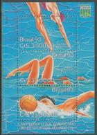 Water Polo Brazil MNH M/S Of 3 Stamps 1993 - Water Polo