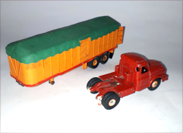 DINKY TOYS SUPERTOY Camion Semi Remorque Tracteur + Remorque Bachée - Dinky