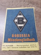 JEANS Sticker Yugoslavia From 70s Football Club BORUSSIA MONCHENGLADBACH GOOL ALBUM - Other & Unclassified