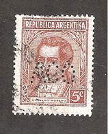 Perforado/perfin/perforé Argentina YT No 368 Mariano Moreno ACO Armour Co. Ltda. - Used Stamps