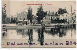 - MONTCEAU-les- MINES - ( S.-et-L. ), La Direction, Péniches, Cliché Peu Courante, épaisse, écrite En 1911, TTBE, Scans. - Montceau Les Mines