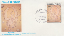 Enveloppe  FDC  1er  Jour   WALLIS  ET  FUTUNA    Hommage  à   Jean  COCTEAU   1984 - FDC