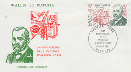 Enveloppe  FDC  1er  Jour    WALLIS  ET  FUTUNA     Alfred   NOBEL    1983 - FDC