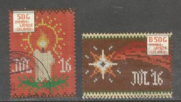 Ijsland, Yv 1439-40 Jaar 2016,  Gestempeld - Used Stamps