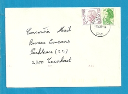 1646 Samen Met Franse Zegel Op Brief Stempel REMICOURT - 1970-1980 Elström