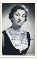 PHOTO Avec Signature Autographe - Mathilde SIDERER (Chanteuse) - Sonstige & Ohne Zuordnung