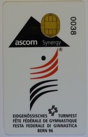 Switzerland - Ascom Synergy - Smart Card - Gymnastic Competition - Bern 1996 - Used - Zwitserland