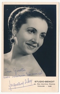 PHOTO Avec Signature Autographe - JACQUELINE SILVY (Soprano) - Other & Unclassified