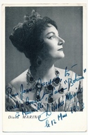 PHOTO Imprimée Avec Signature Autographe - DIANA MARINO (Chanteuse) - Autographs