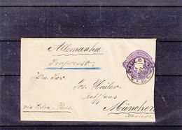 Brésil - Bande Pour Journaux De 1898 - Entier Postal - Oblit Sao Paulo - Exp Vers München - Briefe U. Dokumente