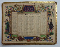 PETIT CALENDRIER DE 1851 - Kleinformat : ...-1900